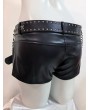 Black Gothic Skeleton Hand Studded Punk Shorts