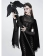 Eva Lady Black Gothic Feather Wing Chain Scepter