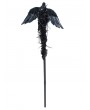 Eva Lady Black Gothic Feather Wing Chain Scepter