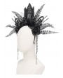 Eva Lady Black Gothic Skull Rose Cathedral Headdress