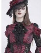Eva Lady Black Gothic Retro Rose Lace Bow Tie