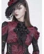 Eva Lady Black Gothic Retro Rose Lace Bow Tie