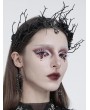 Eva Lady Black Gothic Branch Rose Crown Headdress