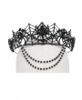 Eva Lady Black Gothic Spider Web Chain Crown Headdress