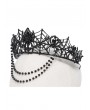 Eva Lady Black Gothic Spider Web Chain Crown Headdress