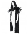 Eva Lady Black Retro Gothic Feather Hooded Cloak for Women