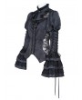 Eva Lady Black Gothic Victorian Flared Sleeve Buttoned Shirt for Women