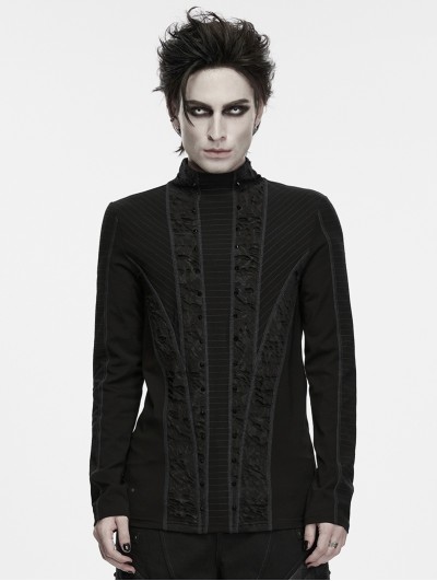 Punk Rave Black Gothic Punk Fictional T-shirt for Men