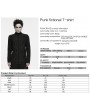 Punk Rave Black Gothic Punk Fictional T-shirt for Men