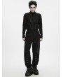 Punk Rave Black Gothic Punk Street Hardcore Pants for Men