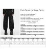 Punk Rave Black Gothic Punk Street Hardcore Pants for Men