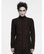 Punk Rave Black and Red Gothic Punk Fictional T-shirt for Men