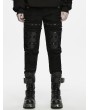 Punk Rave Black Gothic Punk Decadent Techwear Pants for Men