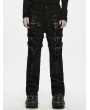 Punk Rave Black Gothic Stigmata Cross-Binder Pants for Men