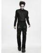 Punk Rave Black Gothic Stigmata Cross-Binder Pants for Men