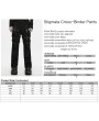 Punk Rave Black Gothic Stigmata Cross-Binder Pants for Men
