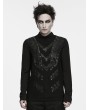 Punk Rave Black Gothic Punk Personality Armor T-shirt for Men
