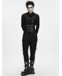 Punk Rave Black Gothic Punk Techwear Corset Waistband for Men