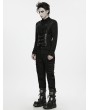 Punk Rave Black Gothic Punk Techwear Corset Waistband for Men