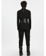 Punk Rave Black Gothic Punk Techwear Corset Waistband for Men