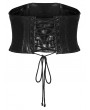 Punk Rave Black Gothic Punk Techwear Corset Waistband for Men