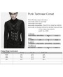 Punk Rave Black Gothic Punk Techwear Corset Waistband for Men