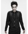 Punk Rave Black Gothic Punk Warrior Armor Vest for Men