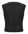 Punk Rave Black Gothic Punk Warrior Armor Vest for Men