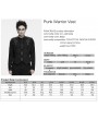 Punk Rave Black Gothic Punk Warrior Armor Vest for Men