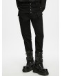 Punk Rave Black Gothic Baron Dual-Pocket Uniform Trousers for Men