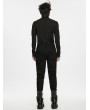 Punk Rave Black Gothic Baron Dual-Pocket Uniform Trousers for Men