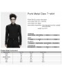 Punk Rave Black Gothic Punk Metal Claw T-shirt for Men