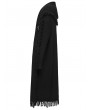 Punk Rave Black Gothic Decadent Cardigan Sweater for Men