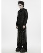 Punk Rave Black Gothic Punk Cross-Structure Vest for Men