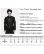 Punk Rave Black Gothic Punk Cross-Structure Vest for Men