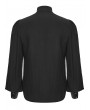 Punk Rave Black Gothic Punk Asymmetrical Shirt for Men