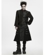 Punk Rave Black Gothic Punk Heavy-Duty Pleated Skirt for Men