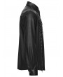 Punk Rave Black Gothic Snake Pattern Studded Punk Shirt for Men
