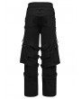Punk Rave Black Gothic Ruins Walker Tactical Pants for Men
