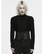 Punk Rave Black Gothic Punk Corset Waistband for Men