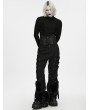 Punk Rave Black Gothic Punk Corset Waistband for Men