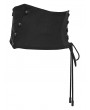 Punk Rave Black Gothic Punk Corset Waistband for Men