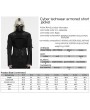 Punk Rave Black Gothic Cyber Techwear Armored Short Jacket for Men