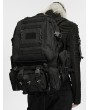 Punk Rave Black Gothic Cyberpunk Commuter Tactical Backpack