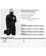Punk Rave Black Gothic Cyberpunk Commuter Tactical Backpack