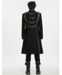 Punk Rave Black Gothic Dark Military Armor Punk Jacket for Men