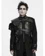 Punk Rave Black Gothic Skeletal Vanguard Shoulder Armor