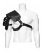 Punk Rave Black Gothic Skeletal Vanguard Shoulder Armor