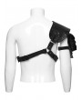 Punk Rave Black Gothic Skeletal Vanguard Shoulder Armor