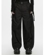 Punk Rave Black Gothic Techwear Two-Way Wear Trousers for Men